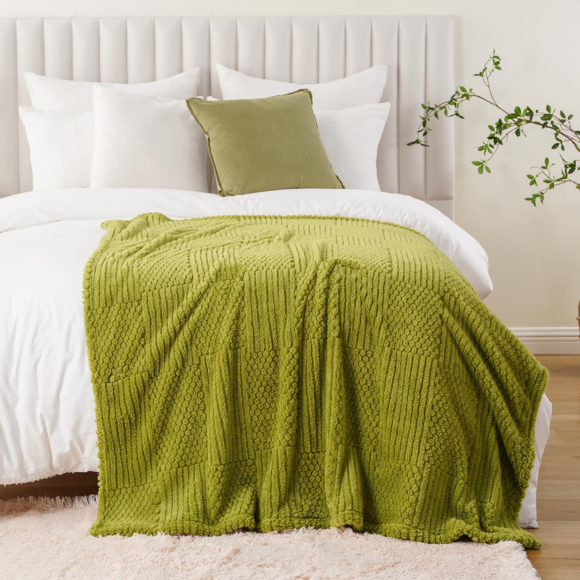 Plush Wave Throw Blanket