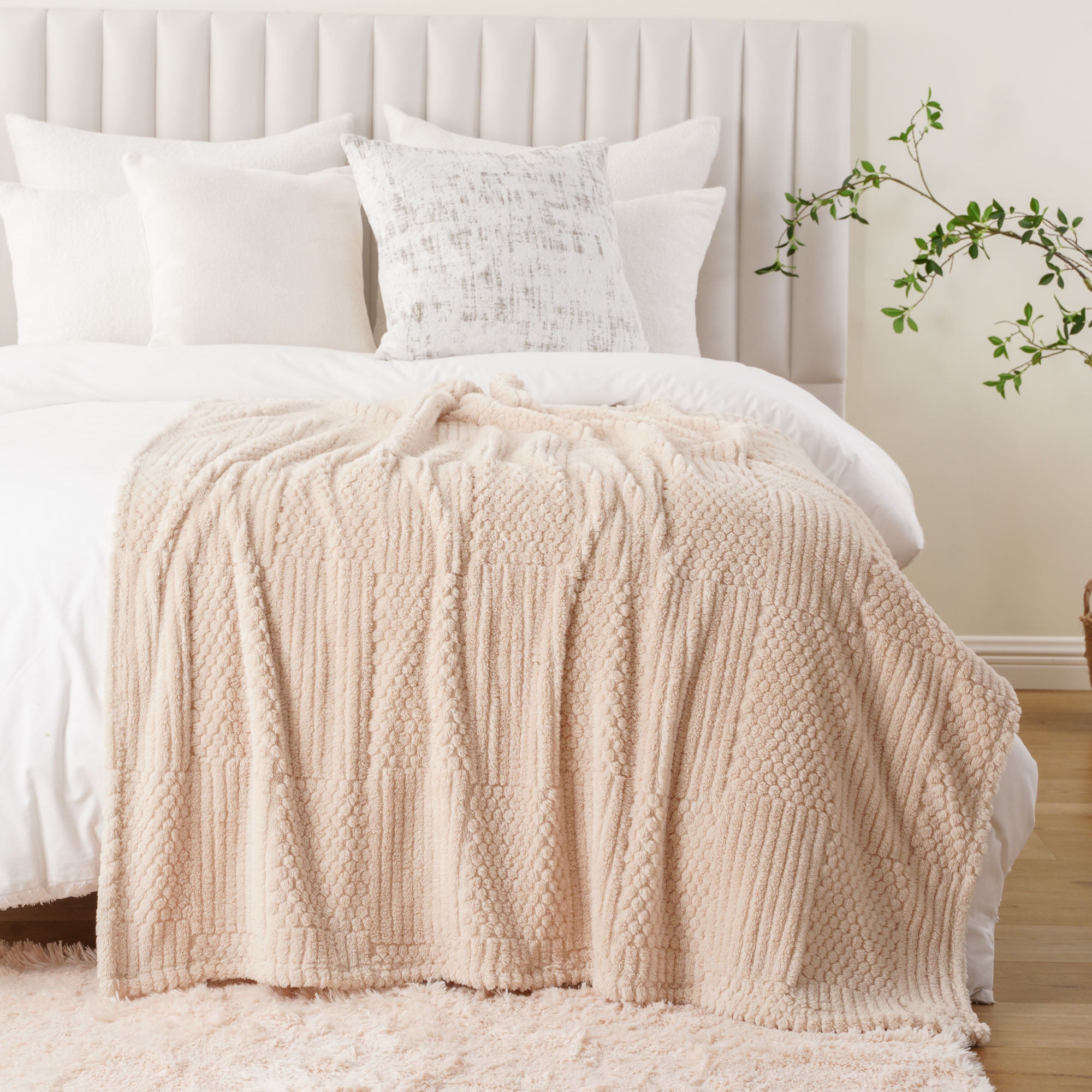 Plush Wave Throw Blanket