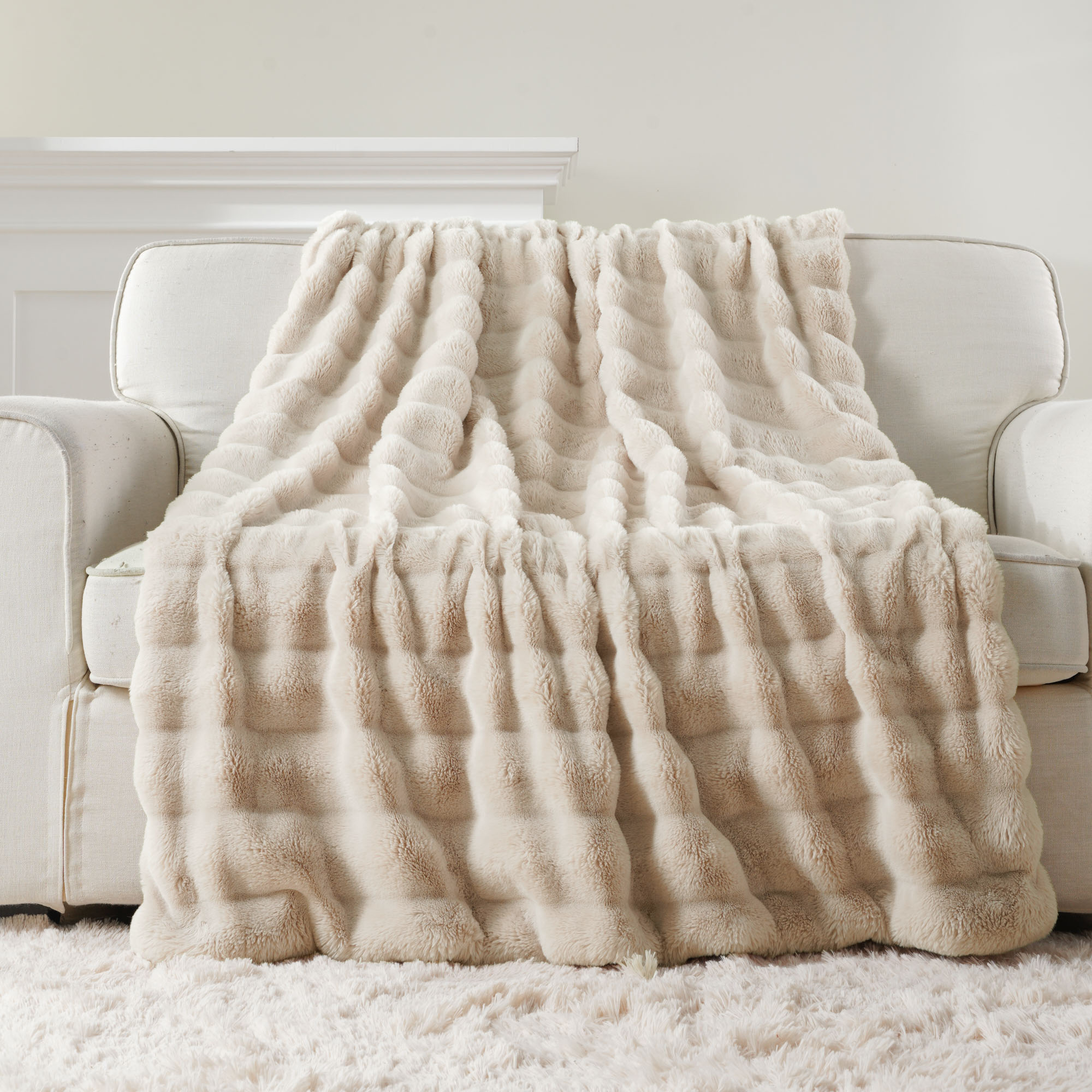 Striped Plush Blanket