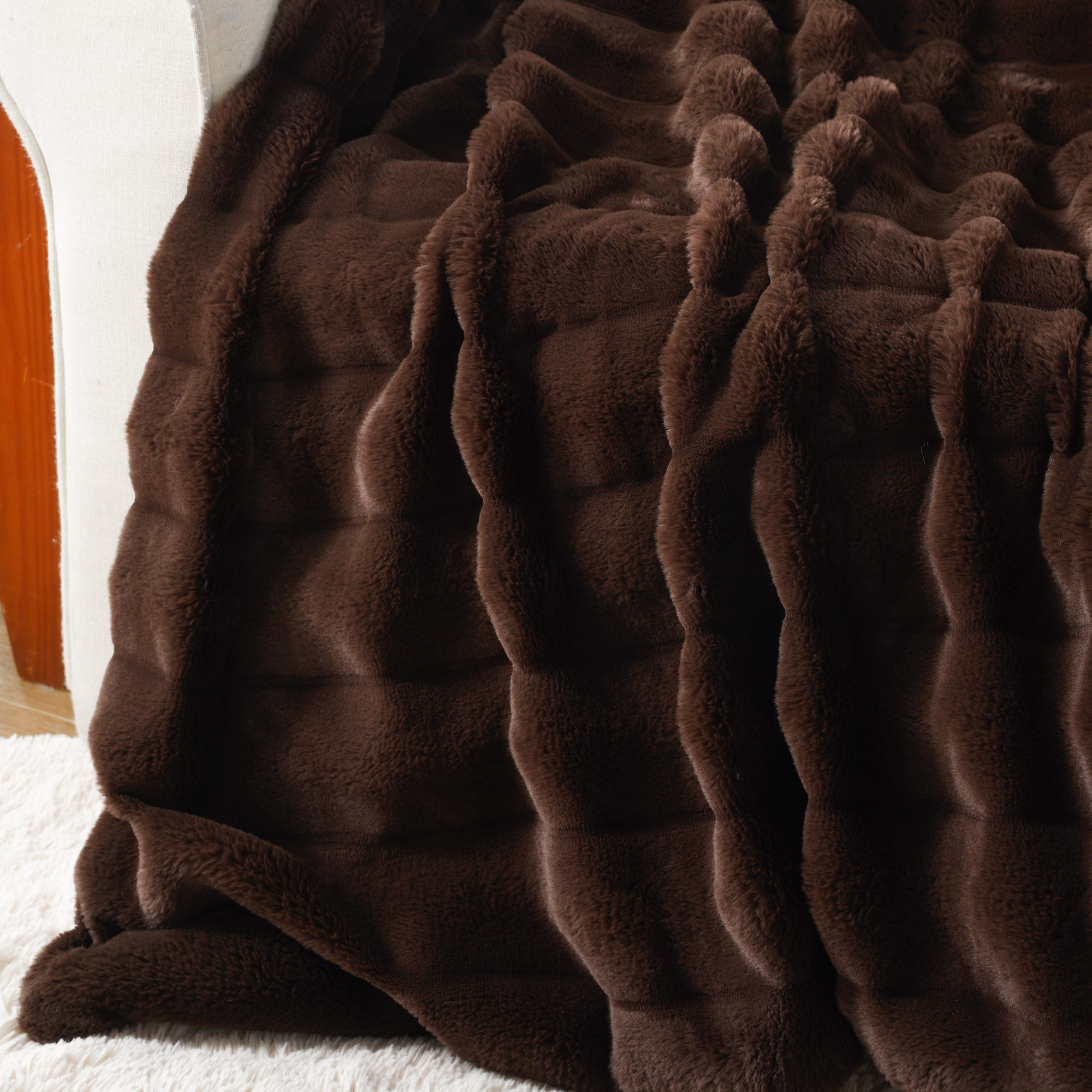 Striped Plush Blanket