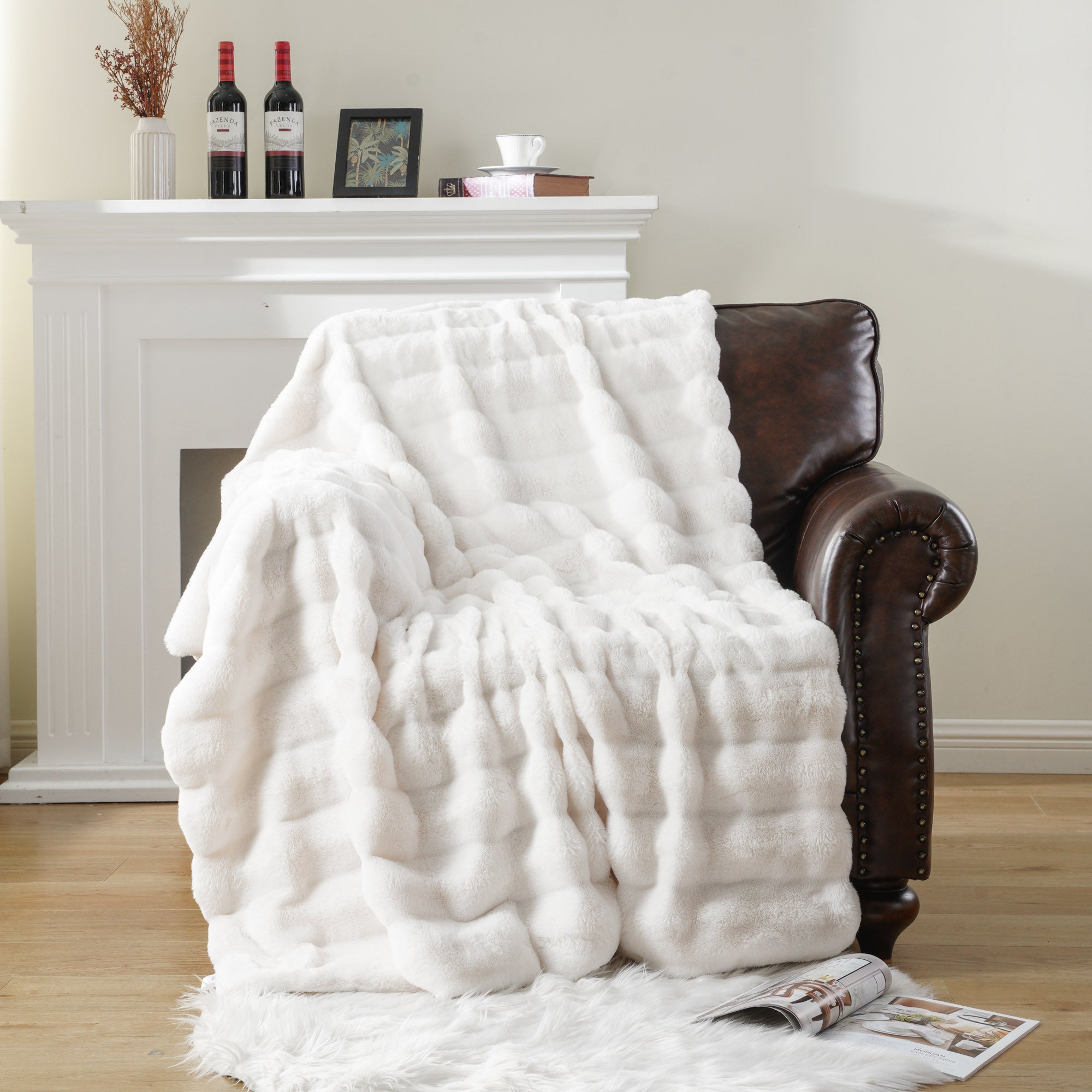 Striped Plush Blanket