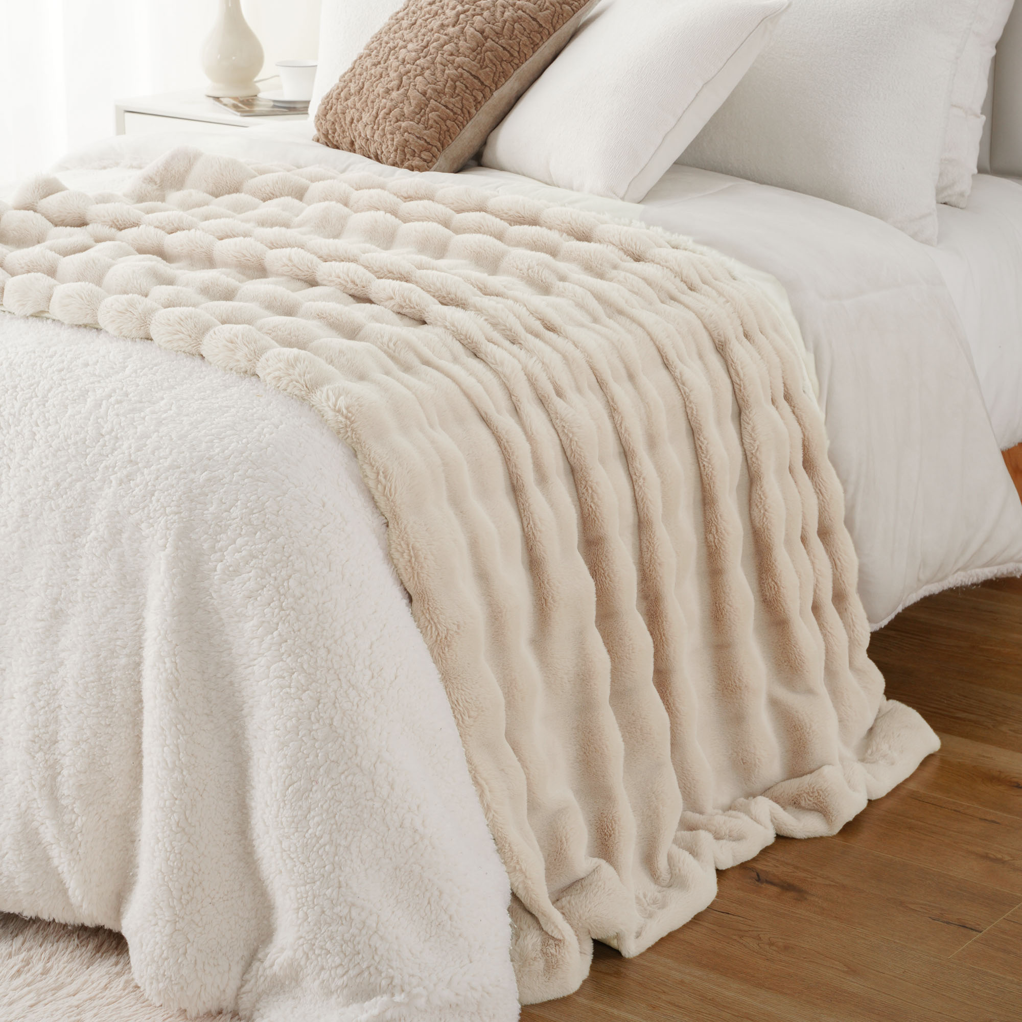 Striped Plush Blanket