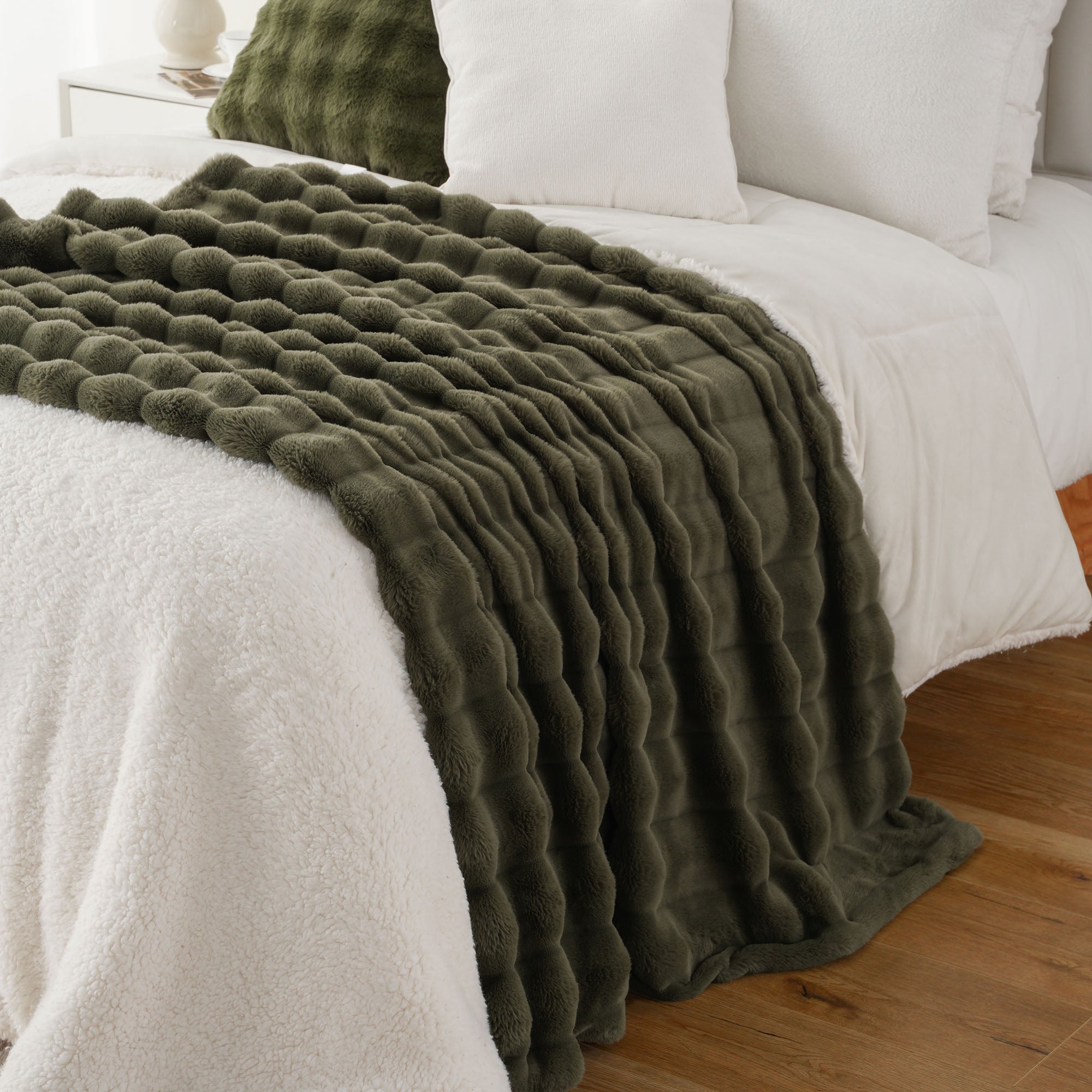 Striped Plush Blanket