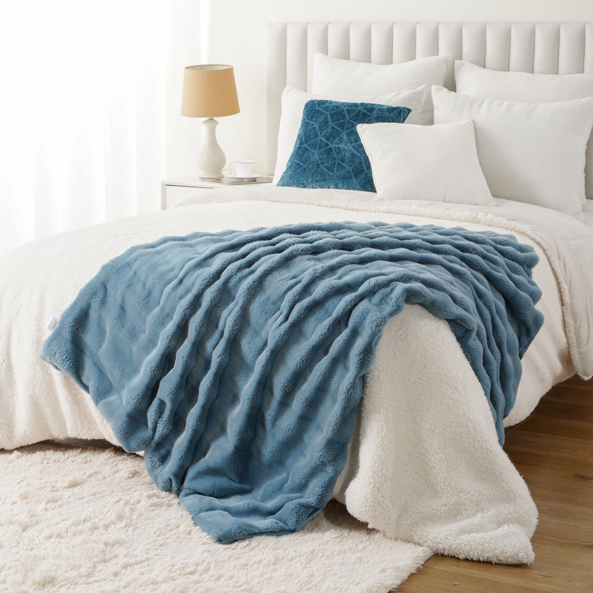 Striped Plush Blanket