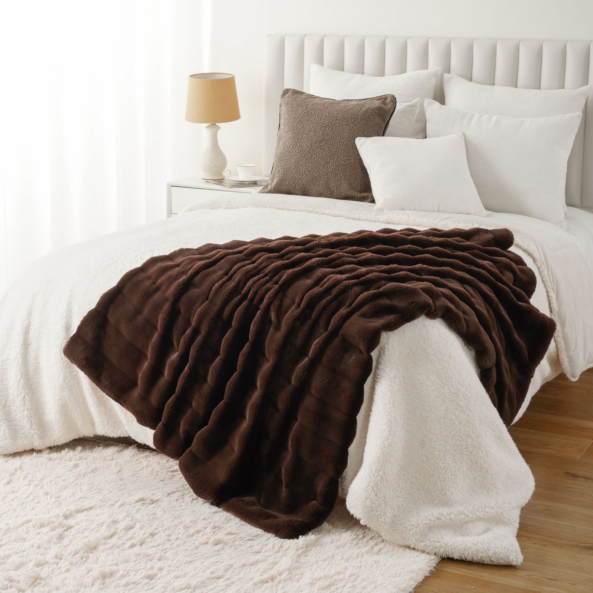 Striped Plush Blanket