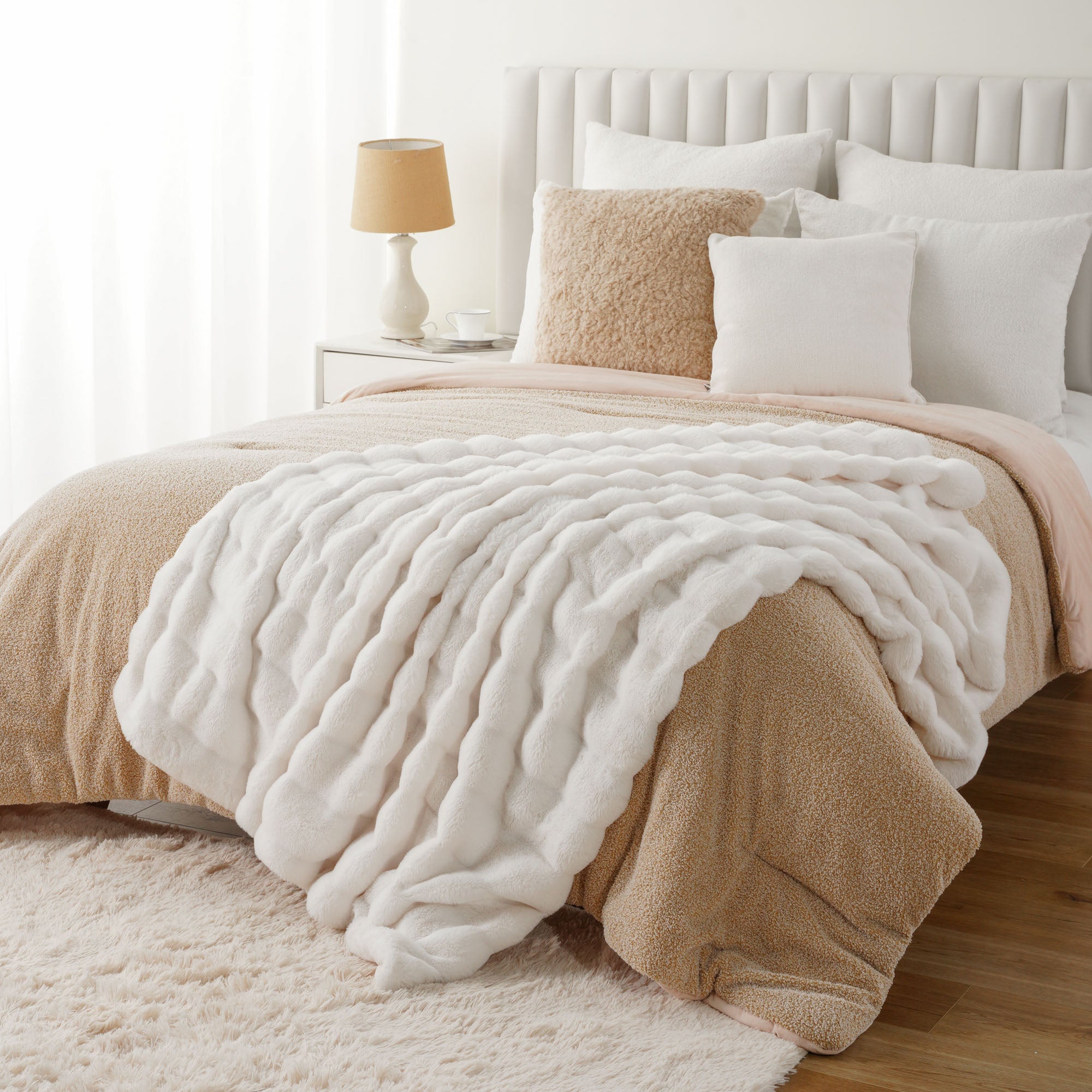 Striped Plush Blanket