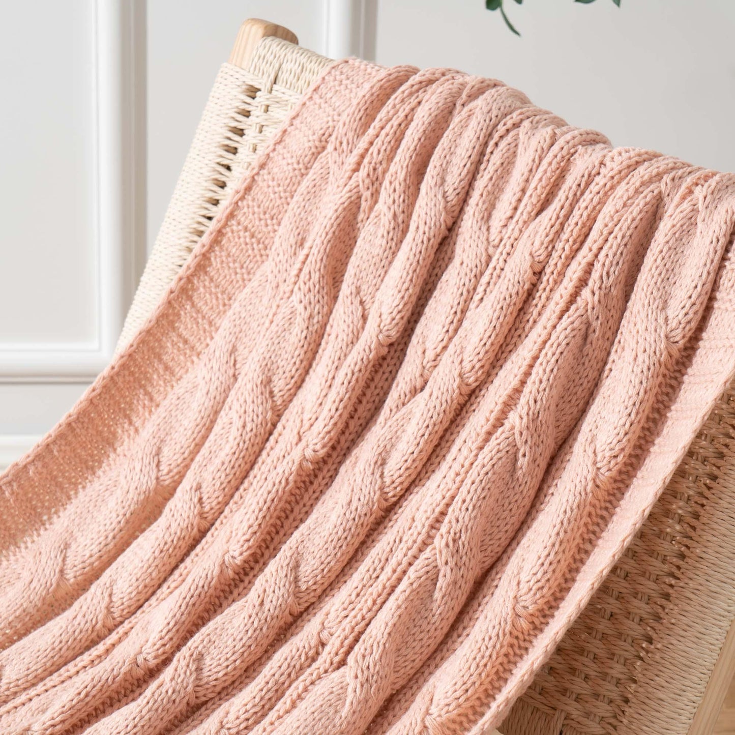 Cable Knit Throw Blanket - BATTILO HOME